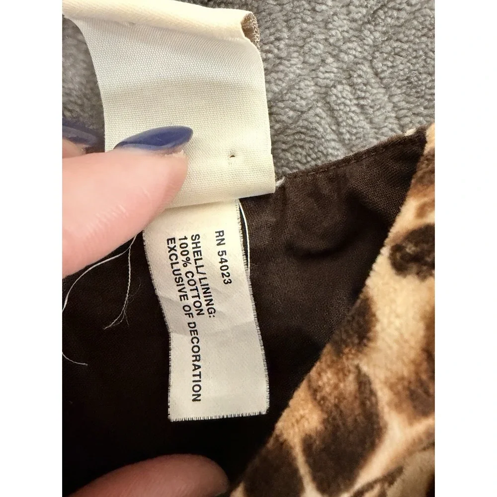 Baby Gap Toddler Girls Leopard Velvet Dress 4T Sleeveless Pockets Animal Print